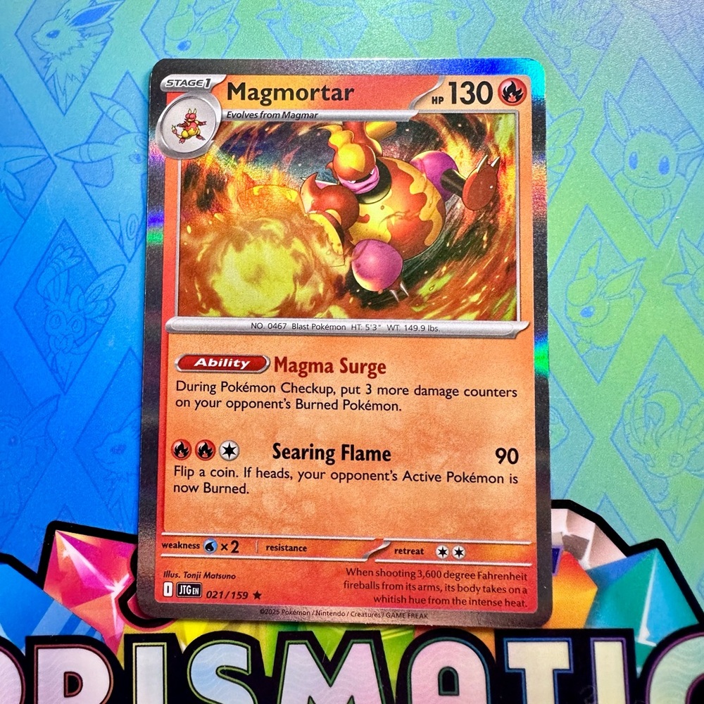 magmortar (021/159) - holo rare — pokémon: journey together